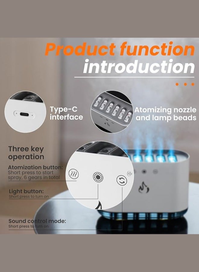 Executive LLC Humidifier Volcano Dynamic Light 900mL Water Tank Humidifiers for Home Office Essential Oil Diffuser adjustable mist Baby Nursery Auto Shut-Off 360° Rotation Nozzle Large Room - Image 5