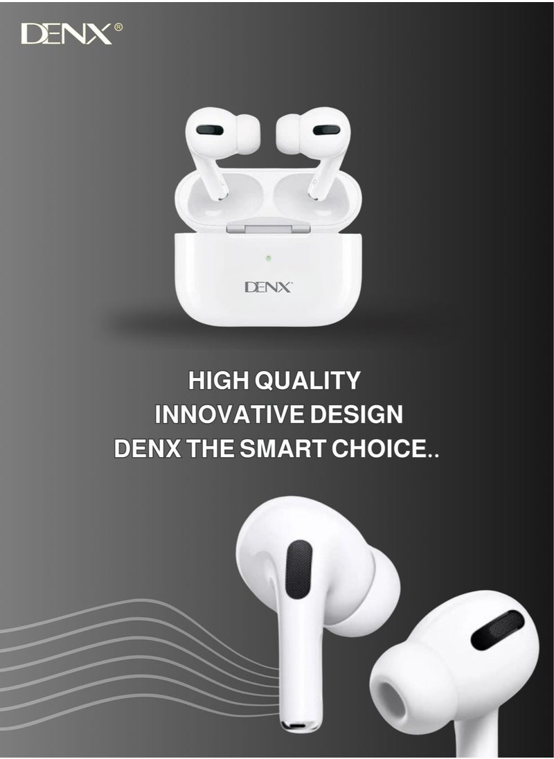 Denx DENX Wireless Earbuds – In-Ear Bluetooth V5.1 Earbuds W/ 30H Playtime, Noise Cancelling, Touch Control, Stereo Surround Sound – 5H Single Charge, IPX5 Waterproof – for iPhone, Android & More  - Image 2