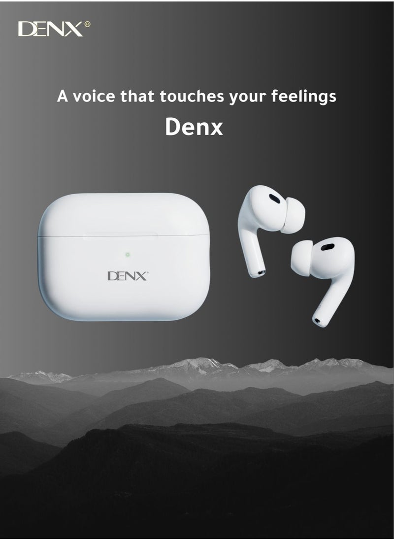 Denx DENX Wireless Earbuds – In-Ear Bluetooth V5.1 Earbuds W/ 30H Playtime, Noise Cancelling, Touch Control, Stereo Surround Sound – 5H Single Charge, IPX5 Waterproof – for iPhone, Android & More  - Image 3