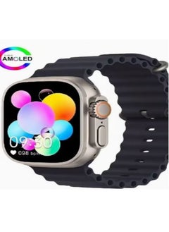 HK8 Pro Max 2.12" AMOLED screen Ultra Smart Watch Series 8 49mm Memory 256MB Battery 320mAh Compass NFC Waterproof IP68 Wireless Charging Black
