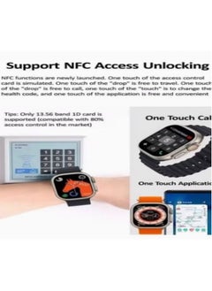 Generic HK8 Pro Max 2.12" AMOLED screen Ultra Smart Watch Series 8 49mm Memory 256MB Battery 320mAh Compass NFC Waterproof IP68 Wireless Charging Black  - Image 5