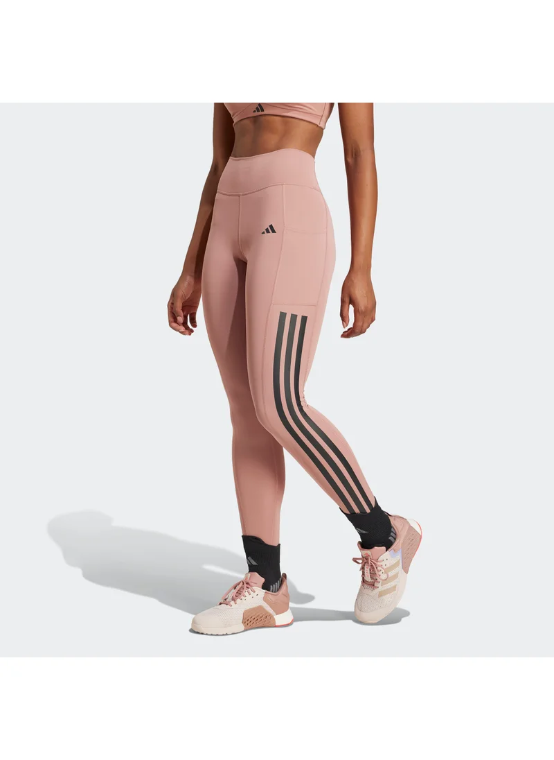 اديداس adidas Optime 3-Stripes Full Length Leggings