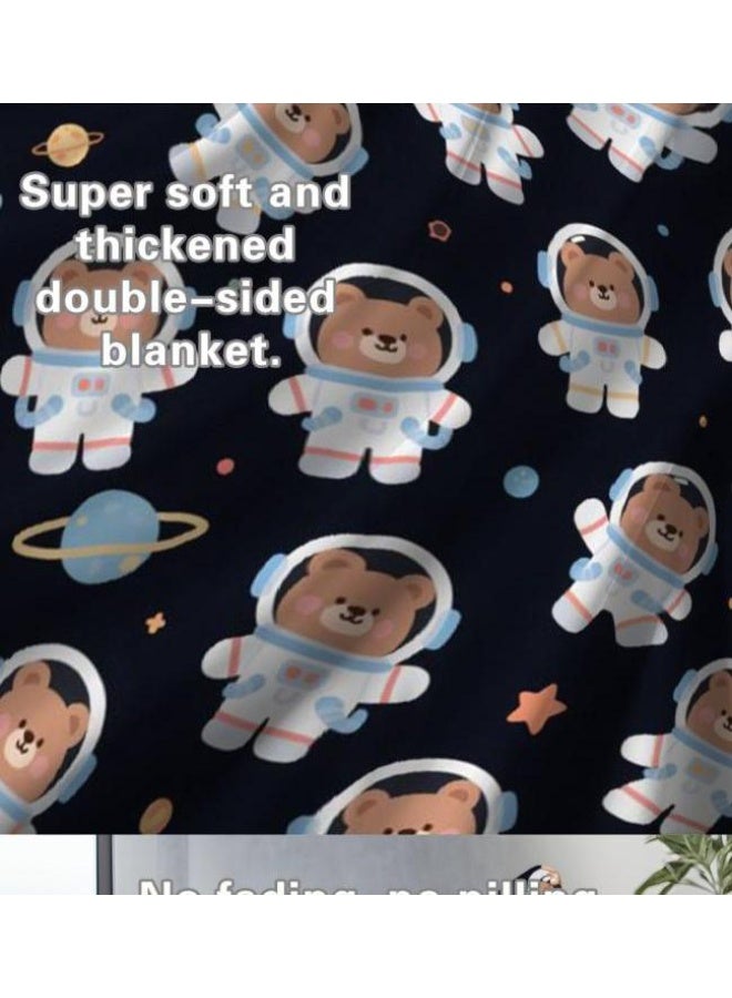 general Flannel thin blanket (warm and comfortable, suitable for sleep, gaming, dust removal and sandproof) 150cm*200cm - 94 - Image 5