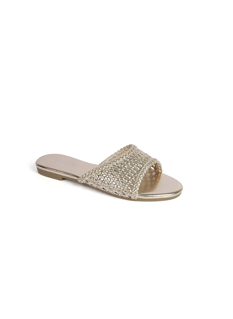 كيوبل Ladies Ramadan Embellished flat Sandals