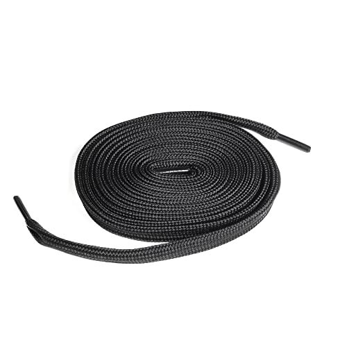 Private Laces Replacement Shoelaces for Louis Vuitton Trainer Sneakers (Black, 145CM) - Image 1