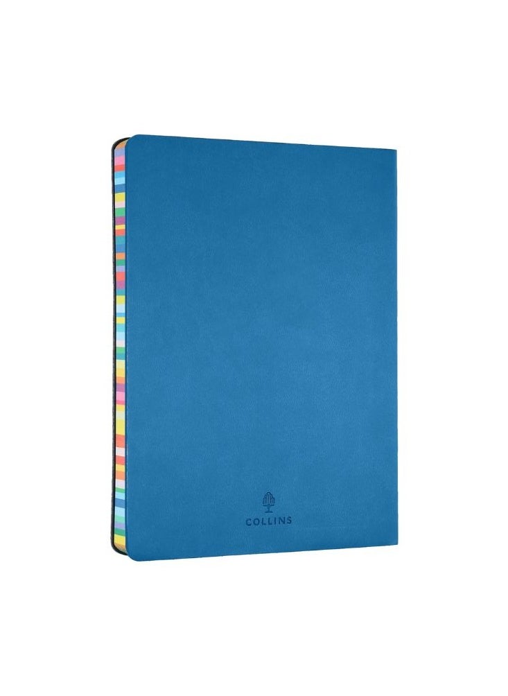 Collins - Collins Edge Rainbow 2025 Diary - A5 Week to View Planner - Light Blue - (ED153.U57-25) - Weekly Planner with Soft Touch Covers and Coloured Page Edges - Image 1