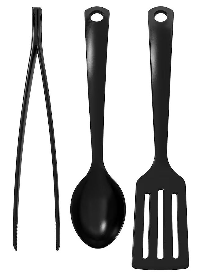 Ikea Gnarp Kitchen Utensil Set, Black (3 Piece)  - Image 1