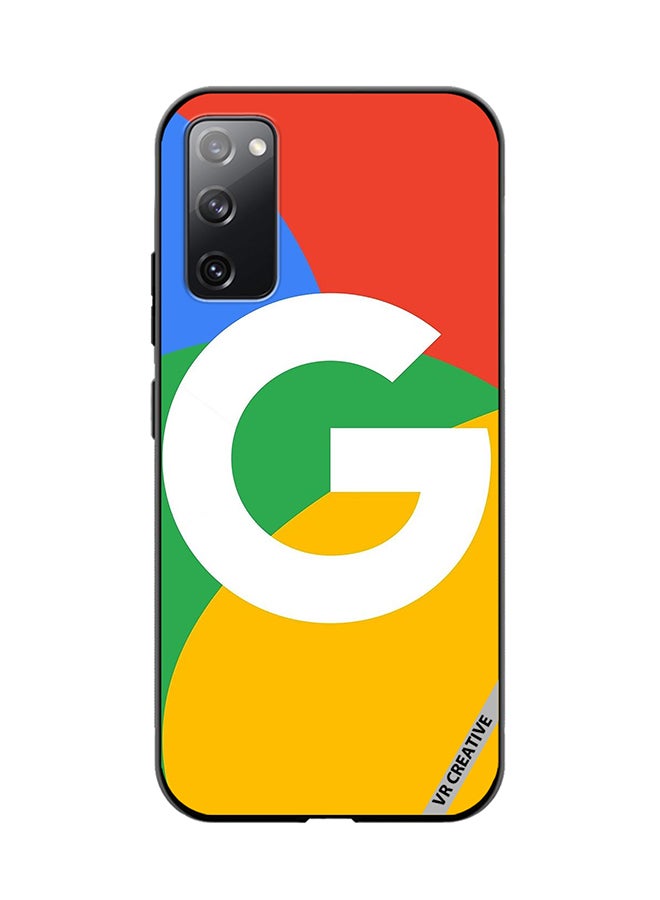 VR CREATIVE Protective Case Cover For Samsung Galaxy S20 FE 5G Google Logo Design Multicolour - Image 1