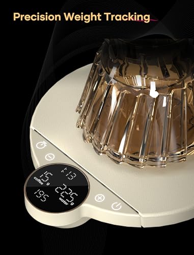 Cocinare Balance Digital Coffee Scale, Precision Control with Three Modes - Brewing Assist, Weighing, Competition, Digital Kitchen Scale for Coffee and Small Goods, Up to 3000g (Obsidian Black) - Image 5
