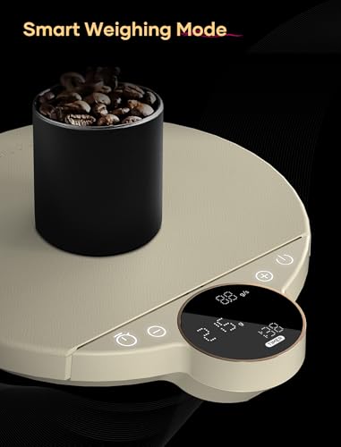 Cocinare Balance Digital Coffee Scale, Precision Control with Three Modes - Brewing Assist, Weighing, Competition, Digital Kitchen Scale for Coffee and Small Goods, Up to 3000g (Obsidian Black) - Image 4