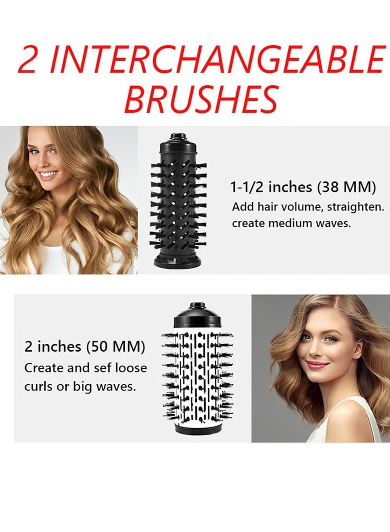 3 in 1 Hot Air Brush and 360° Rotating Hair Dryer for Dry Hair, Multitudet 3 in 1 Hair Dryer, Brush for Styling and Frizz Control, Dry Hair, Curls, Straighten Hair - Image 5