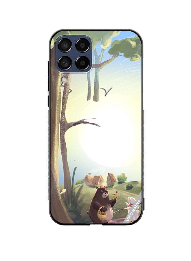VR CREATIVE Protective Case Cover For Samsung Galaxy M53 Bear And Rabbit Design Multicolour - Image 1