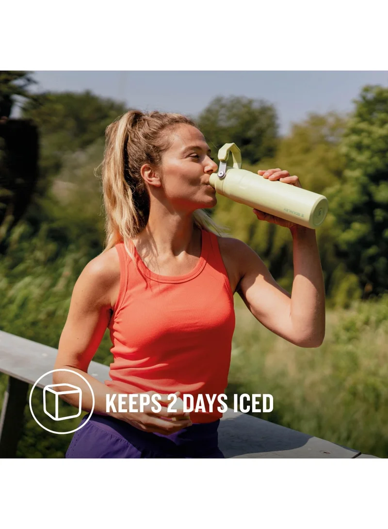 ستانلي The Aerolight IceFlow Water Bottle Fast Flow 0.6L - Keeps 10 Hours Cold - Lightweight Insulated Water Bottles - Dishwasher Safe - Leakproof and Fast Flow Lid - BPA Free - Citron