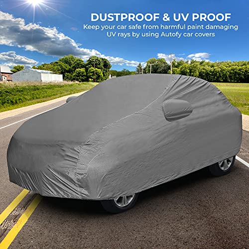 Autofy Car Cover Waterproof Econo for Maruti Celerio [Year 2021 Onwards] - Celerio Car Cover Dust & UV Protection Celerio Car Body Cover with Mirror Pocket Soft Cotton Lining - Image 2