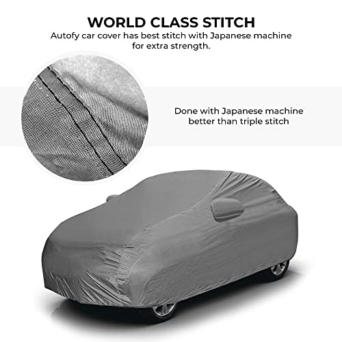 Autofy Car Cover Waterproof Econo for Maruti Celerio [Year 2021 Onwards] - Celerio Car Cover Dust & UV Protection Celerio Car Body Cover with Mirror Pocket Soft Cotton Lining - Image 5