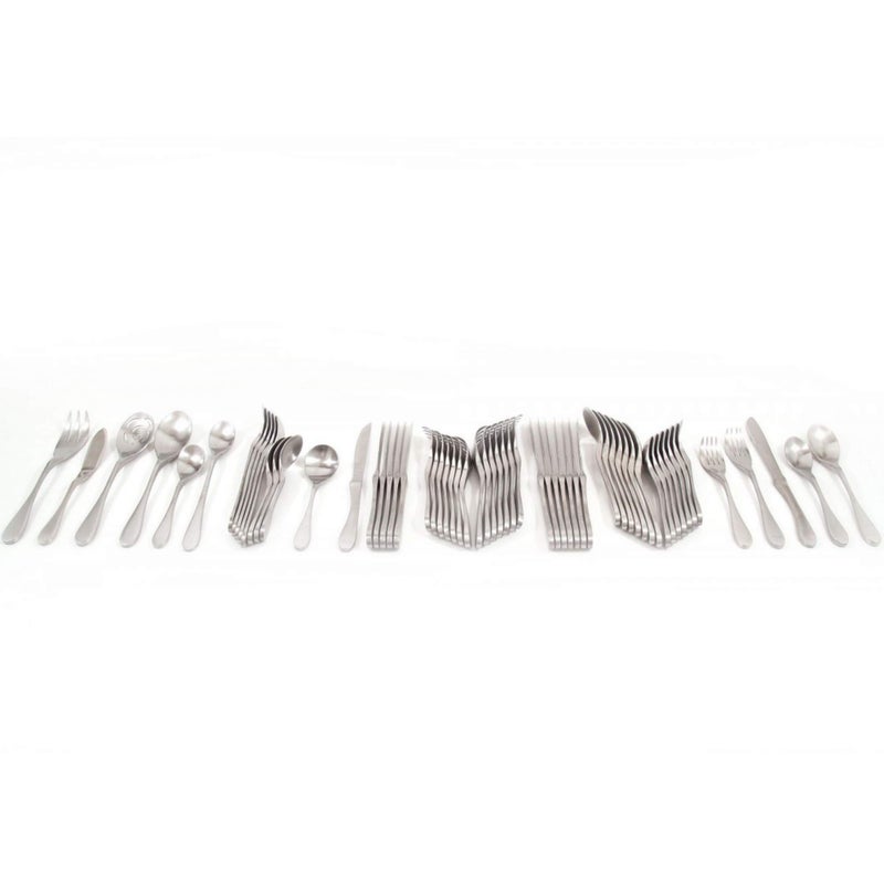 KNORK Original Matte Flatware 61 Piece Set Service for 8