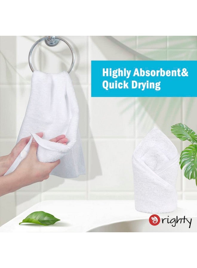 Orighty 12-Pack White Hand Towels - Quick Drying & Absorbent Microfiber Bathroom Hand Towel 16x28 inches - Lightweight & Portable White Towels - Multi Purpose for Gym, SPA, Hotel & Bathroom - Image 3