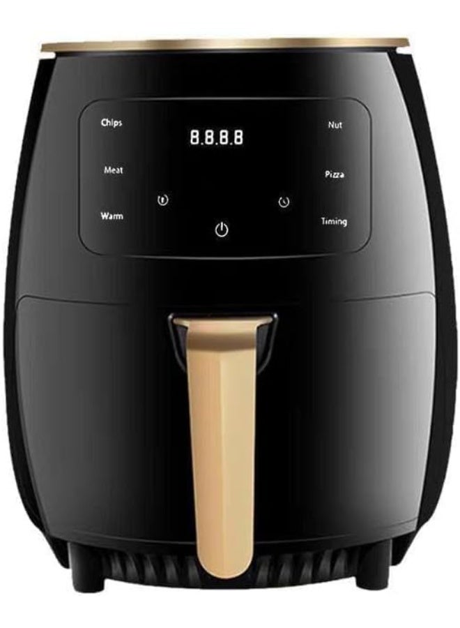 Digital air fryer with a screen, 8-liter capacity, 2400 watts of power, 8 cooking programs, 30-minute timer, and premium finish. - Image 1