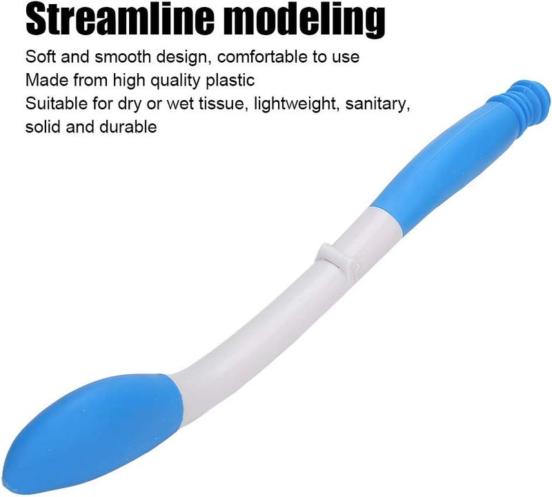 Sonew Foldable Toilet Aids Tools, 15.7"Long Reach Comfort Wipe Bottom Grips, Toilet Aid Self Wipe Assist Tissue Holder Tool - Image 2