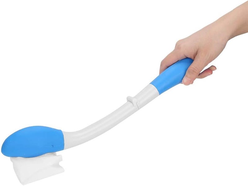 Sonew Foldable Toilet Aids Tools, 15.7"Long Reach Comfort Wipe Bottom Grips, Toilet Aid Self Wipe Assist Tissue Holder Tool - Image 1