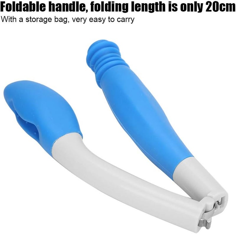 Sonew Foldable Toilet Aids Tools, 15.7"Long Reach Comfort Wipe Bottom Grips, Toilet Aid Self Wipe Assist Tissue Holder Tool - Image 5