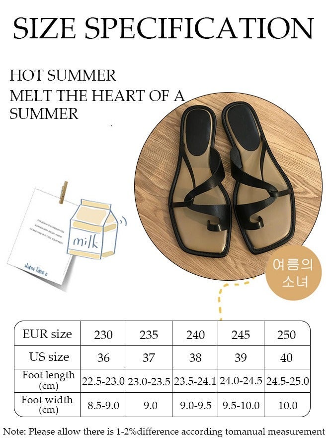 DUNISO Women's Flip Flops Non-Slip Beach Travel Sandals Open-Toe Slippers Ultimate Comfort, Lightweight, Thick Sole, Non-Slip, Easy to Clean - Image 2