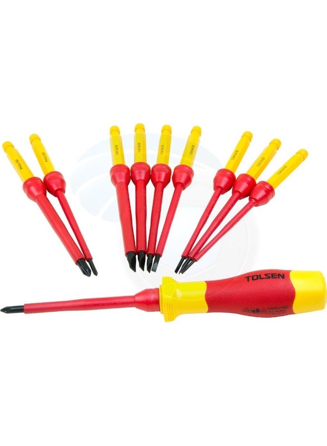 Tolsen V33212 - 12pcs Insulated Changeable Screwdriver Set - VDE 1000 Volts - Image 3