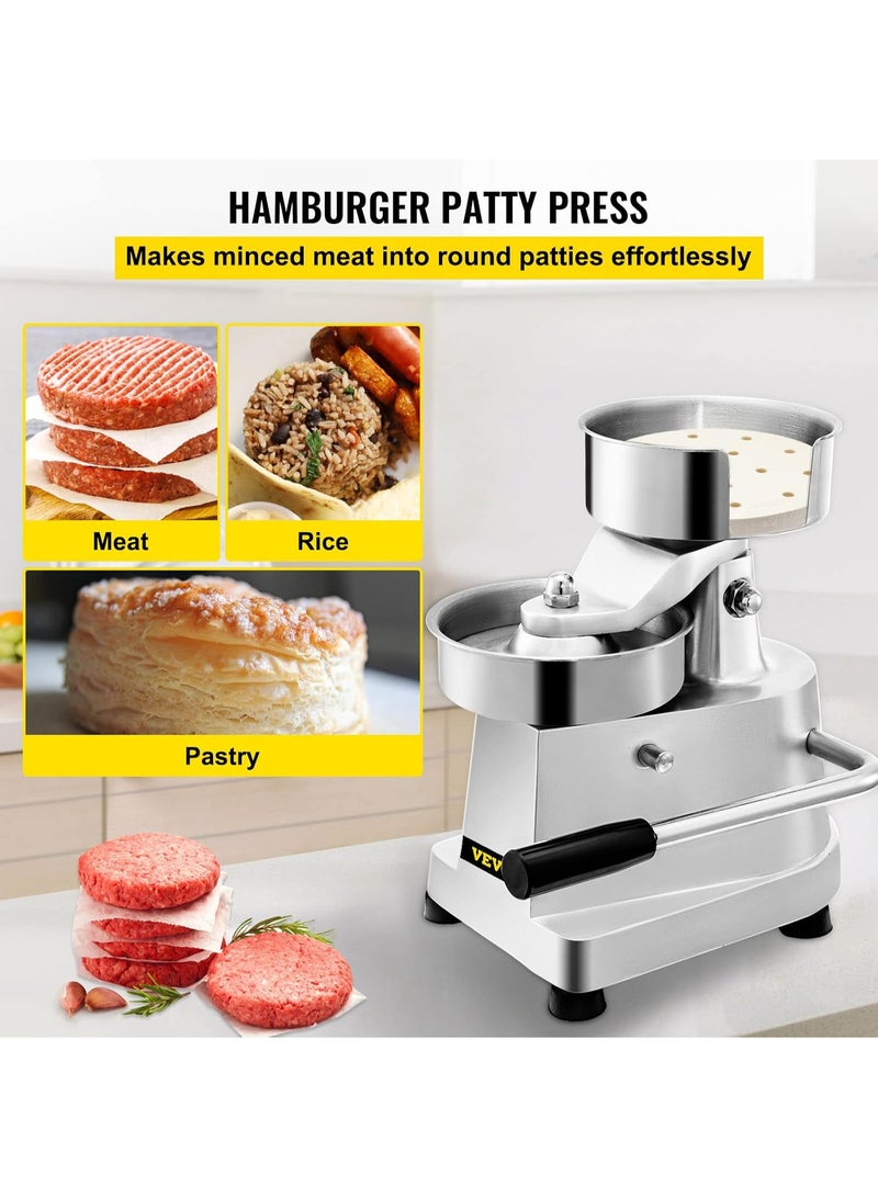 TRADO EGYPT Commercial Stainless Steel Burger Press with 1000 Patty Papers, 130mm - Image 5