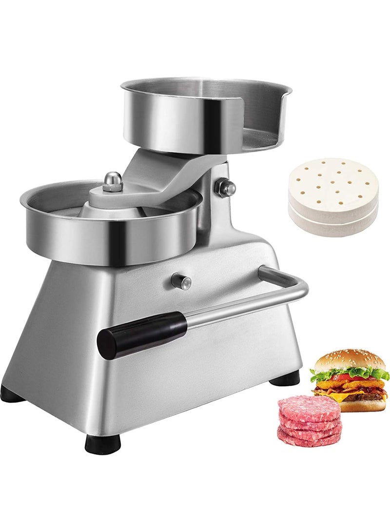 TRADO EGYPT Commercial Stainless Steel Burger Press with 1000 Patty Papers, 130mm - Image 4