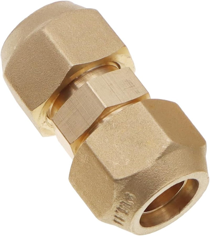 METER STAR Air Conditioning Copper Pipe Extension for Joint Double Connector Intermediate Connection Head Free Welding Butt Copper Tube Diameter 6-19mm Flare Nut (5/8" (15.58mm) Copper Tube) - Image 1
