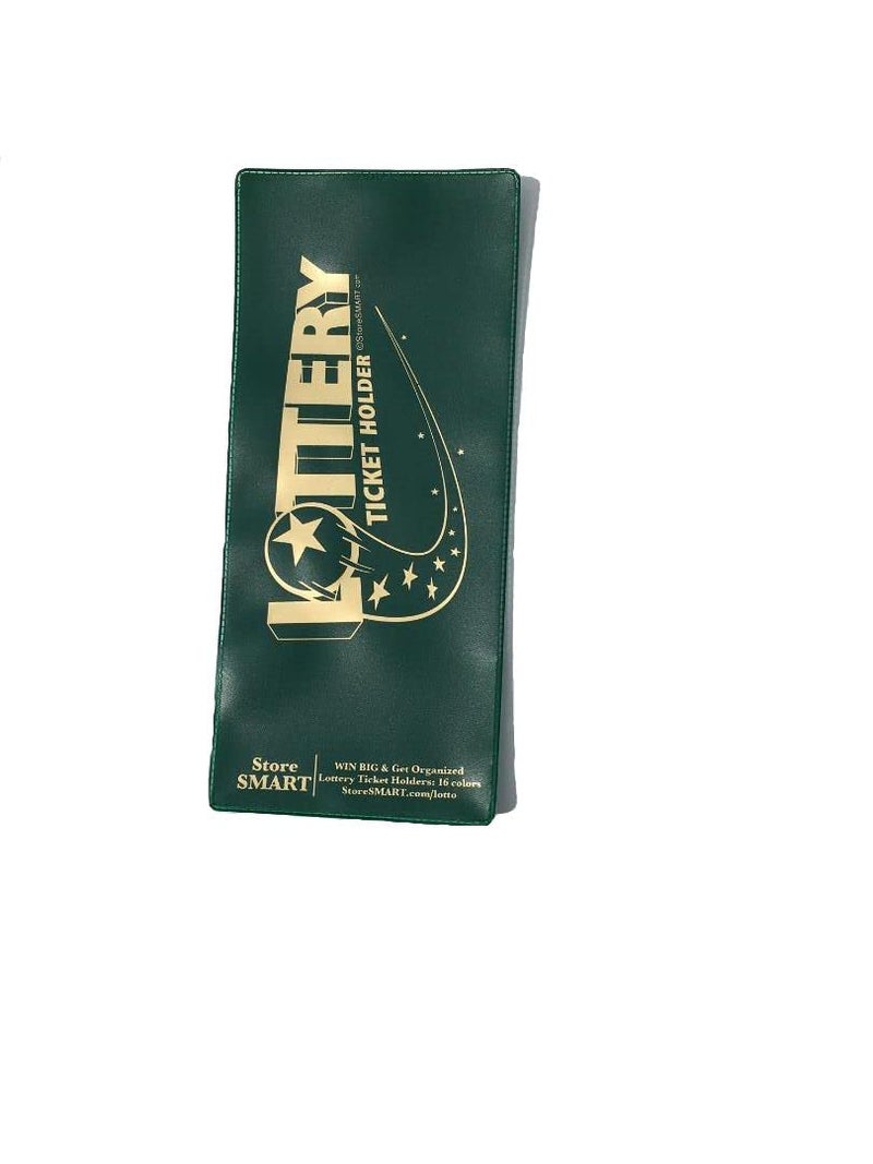 STORE SMART StoreSMART - Lotto Ticket Holders - Single Pack - 4"x9" Plastic LT Green - Image 1