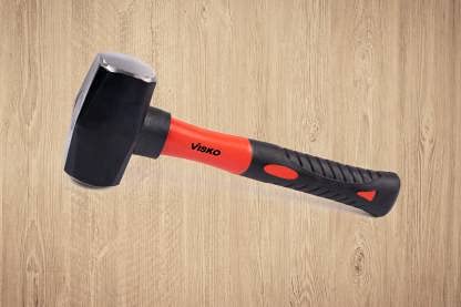 Visko 726 Club Hammer 225 kg Heat Treatment DropForged Hammerhead for Pulling Nails Prying Boards Demolition Work Splitting Wood Red Balck - Image 4