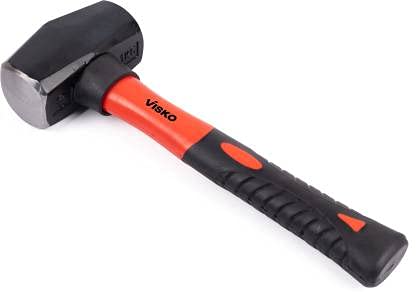 Visko 726 Club Hammer 225 kg Heat Treatment DropForged Hammerhead for Pulling Nails Prying Boards Demolition Work Splitting Wood Red Balck - Image 1