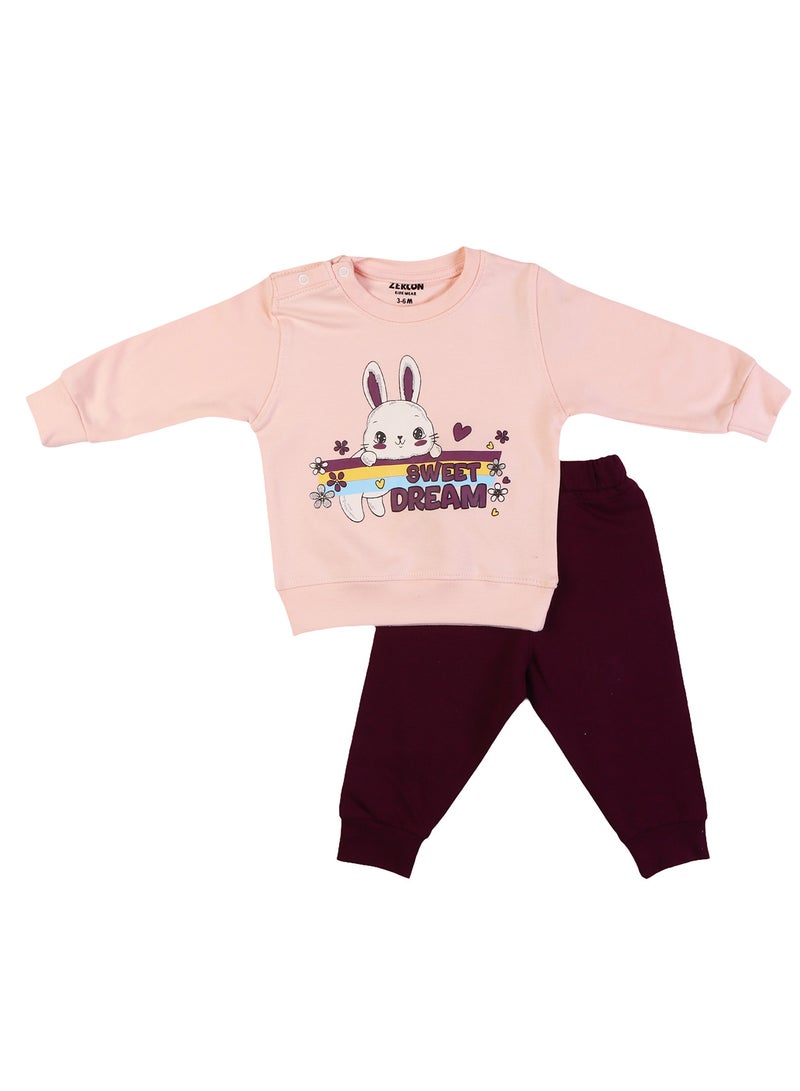 زيركون بيجامة خريفي لحديثي الولادة - 1306 - Image 1