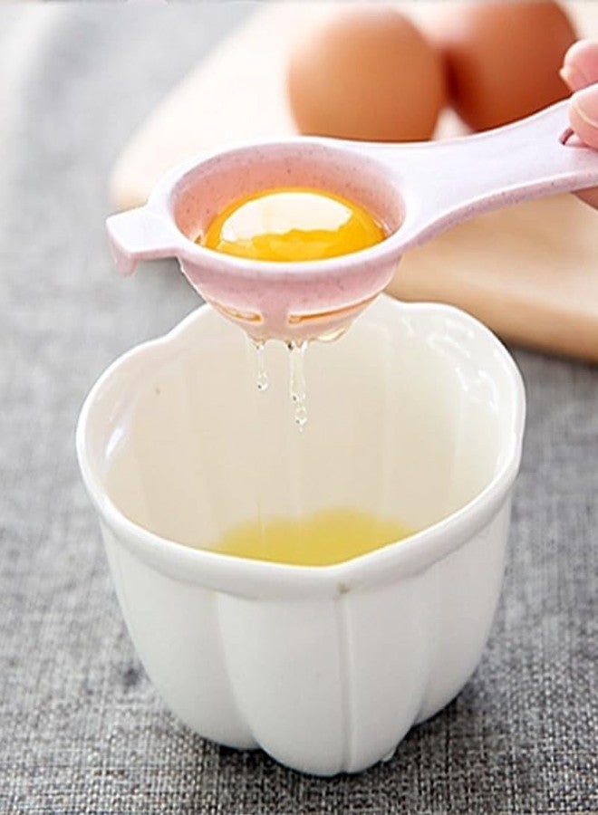 KOOSHLO Plastic Egg Separator White Yolk Sifting Kitchen Tool Baking Accessory,Egg Sieve Kitchen Gadget Cooking/Baker Tool Egg Extractor Multivolour (2) - Image 2