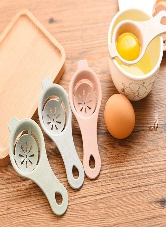 KOOSHLO Plastic Egg Separator White Yolk Sifting Kitchen Tool Baking Accessory,Egg Sieve Kitchen Gadget Cooking/Baker Tool Egg Extractor Multivolour (2) - Image 3