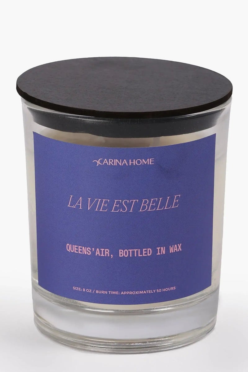 Carina La Vie Est Belle Candle Jar (8oz) - Image 1