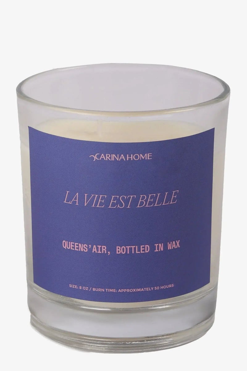 Carina La Vie Est Belle Candle Jar (8oz) - Image 2