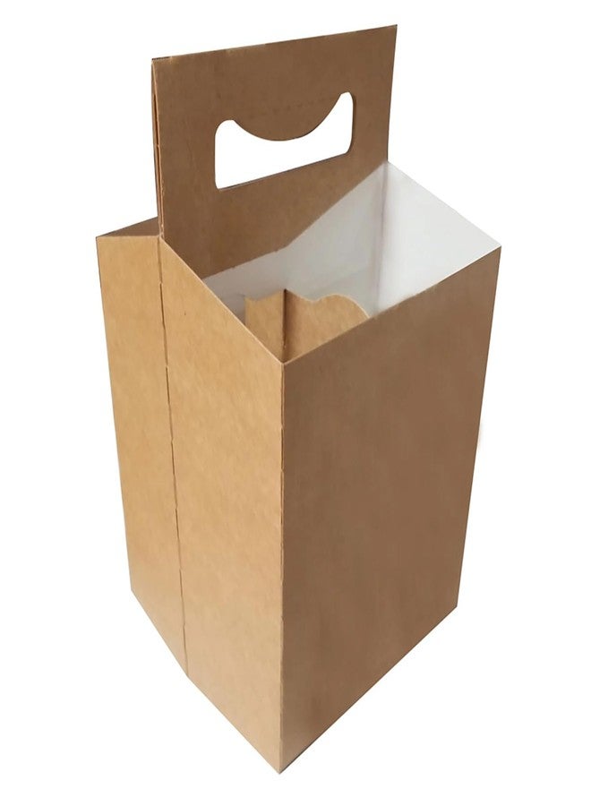 ICE N COLD 4pk Cardboard Carrier (Kraft, 50ct) | Holds 4pk 12oz Bottles - Image 1