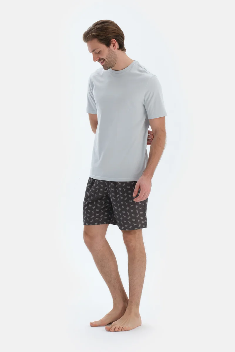 dagi T-shirt Crew Neck Cotton Regular/Classic Fit Sleepwear