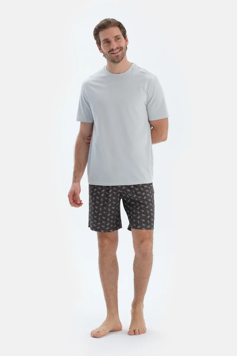 dagi T-shirt Crew Neck Cotton Regular/Classic Fit Sleepwear