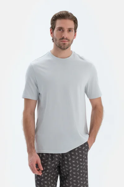 dagi T-shirt Crew Neck Cotton Regular/Classic Fit Sleepwear