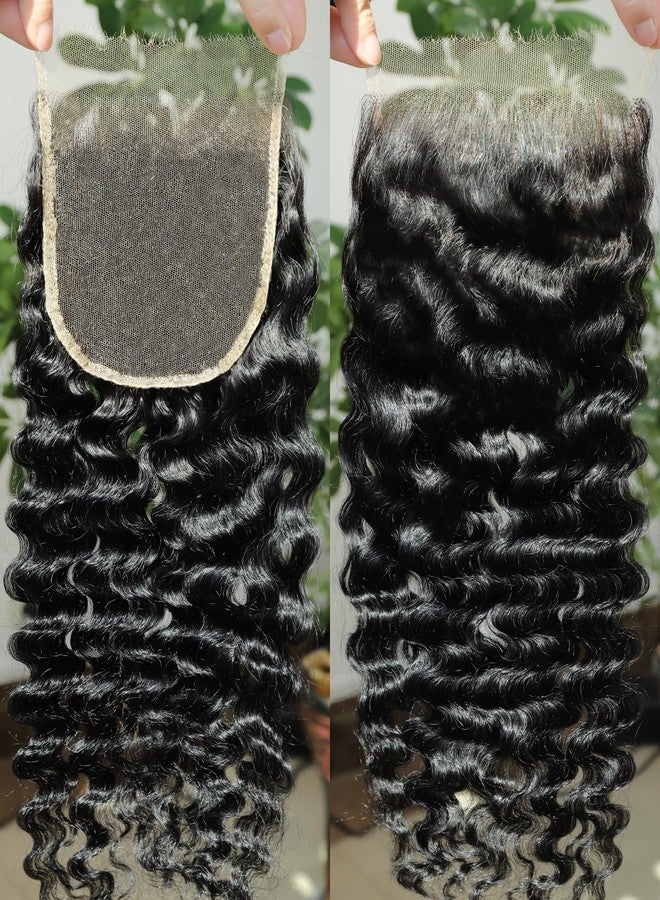 بيوس وصلة شعر BEEOS Burmese Curly 5x5 SKINLIKE Real HD Lace Closure، شعر بشري أسود فاحم رقم 1، دانتيل رفيع للغاية 0.1 مم غير مرئي يناسب جميع ألوان البشرة، عقد مبيضة مسبقًا، طول 22 بوصة - Image 1