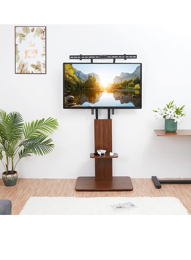 Wood Floor TV Stand Universal TV Mount Bracket for 32-65 inch LCD LED TVs Height Adjustable and Cable Management Max VESA 600x400mm - Image 4