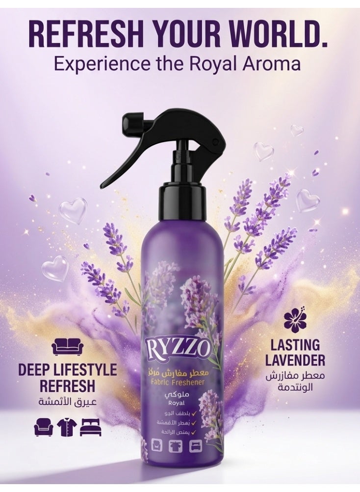 RYZZO Concentrated Fabric Freshener Spray Royal 400 ML - Image 2
