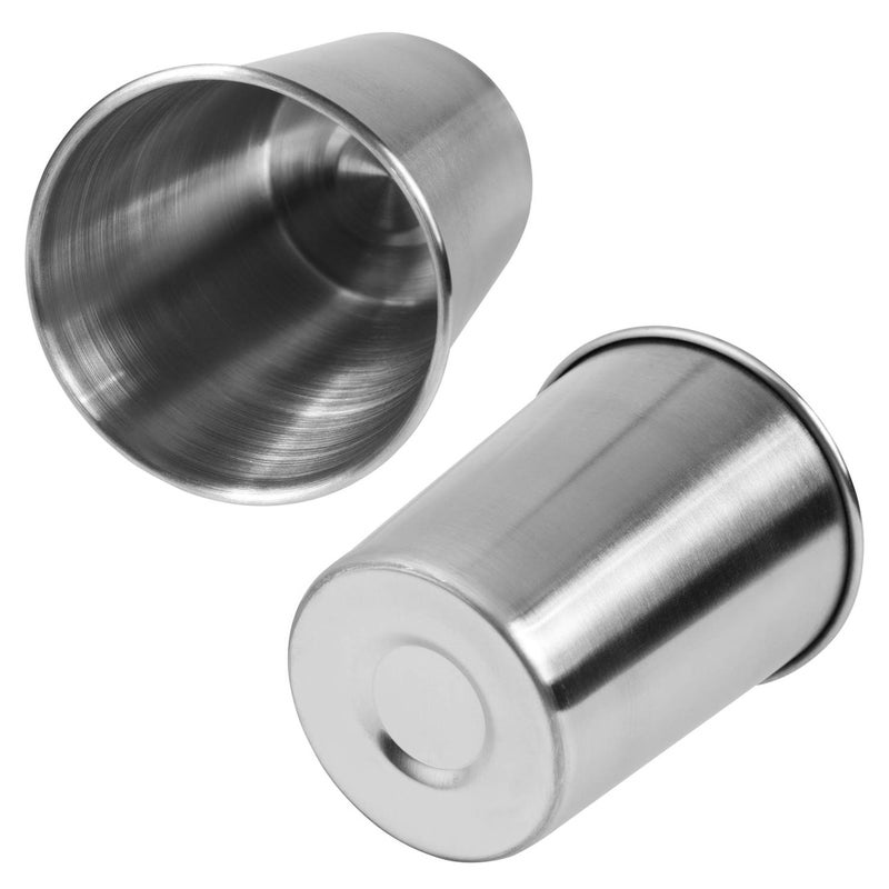 EVERMARKET 6 Pack 8 Ounce 230ml Stainless Steel Cups Shatterproof Pint Drinking Cups Metal Drinking Glasses for Kids and Adults - Image 3