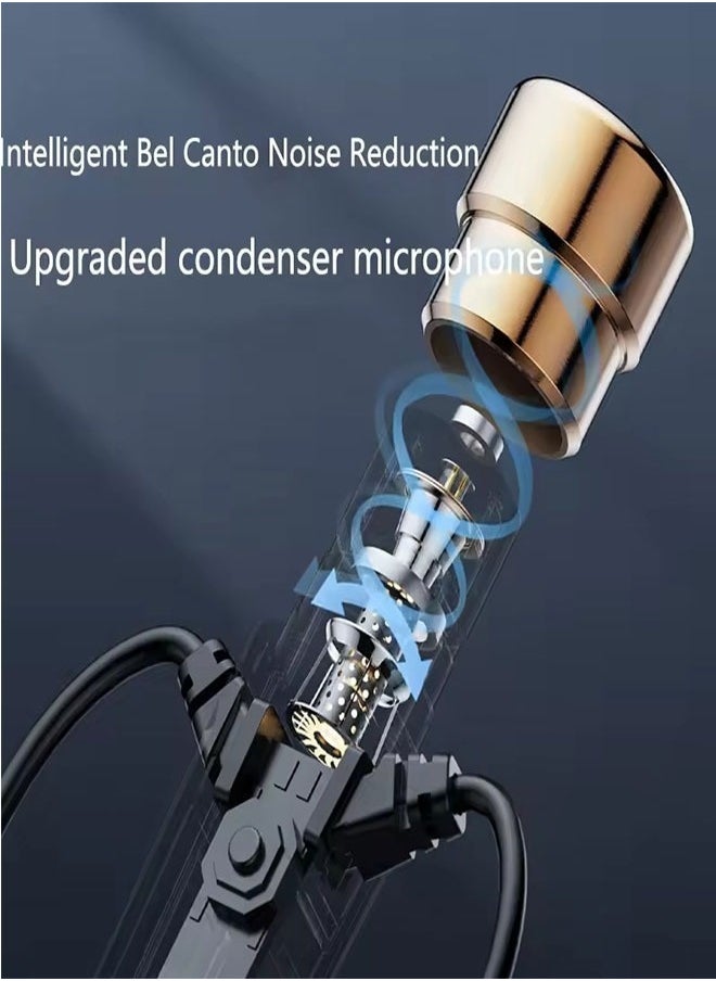Generic - Smart Noise Cancelling Gaming Sport Hi-Fi Stereo Wired Headset - for Galaxy S20/S21/S22/S23/S24 FE Ultra and IPhone 15 Pro Max/iPad Blue - Image 1
