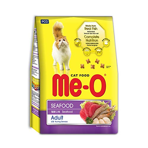 Me-O Adult Dry Cat Food, Seafood Flavor, 3 Kg - Image 1