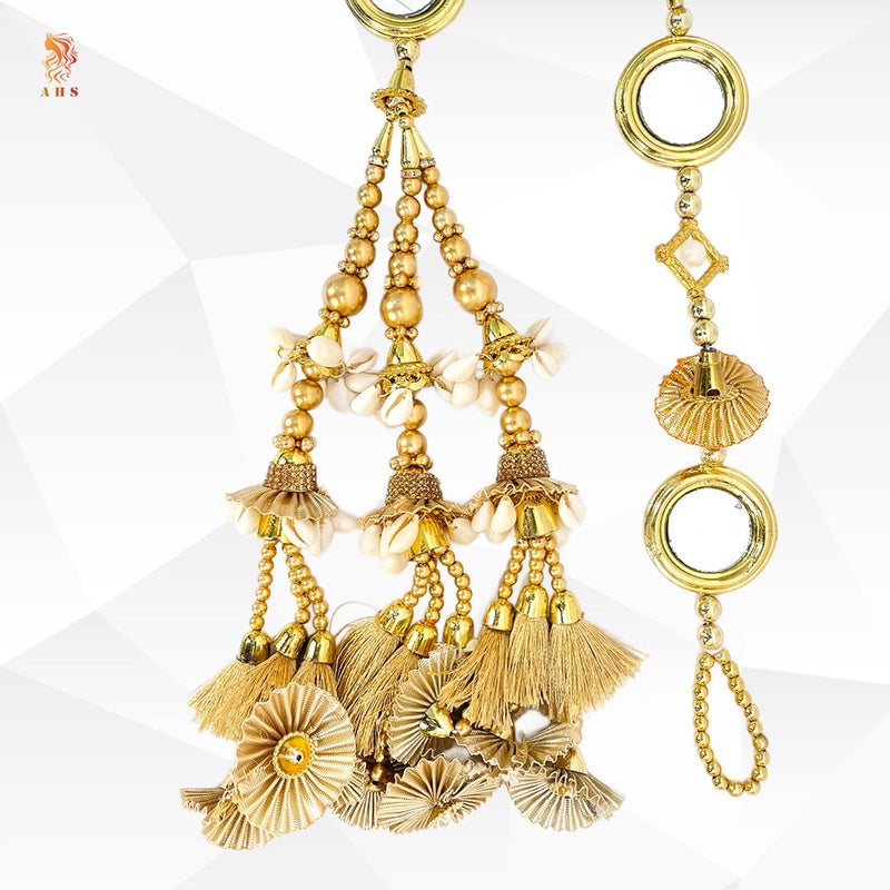 AHS باراندا بنجابية AHS 30-35 بوصة / باراندي إكسسوار شعر تقليدي باراندي شاهي باتيالا ضفائر شعر باراندي إكسينشنز باراندي تشوتي مع خيوط للنساء والفتيات - Image 2