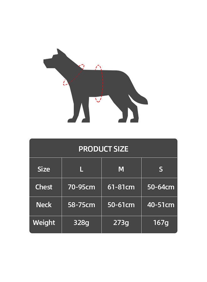 NIBEMINENT Adjustable Service Dog Harness Vest Black L - Image 2